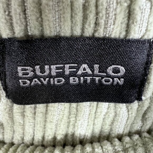 Buffalo David Bitton Mens L Sage Green Corduroy Haiden Shorts Summer Minimalist - Picture 11 of 14